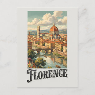 Florens Italien Vintage Resa Vykort