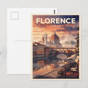 Florens Italien Vintage Resa Vykort