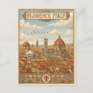 Florens Italien Vintage Resa Vykort