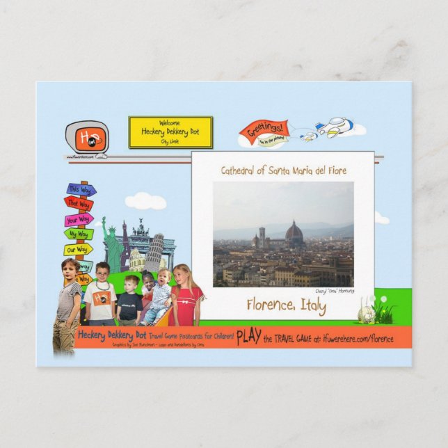 Florens, Italien Vykort (Framsida)