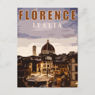 Florens katedral sommar touring italien  vykort