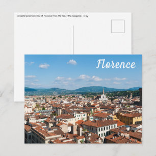 Florens längst upp i Campanile - Italien Vykort
