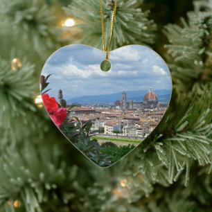 Florens stad, Italien Julgransprydnad Keramik