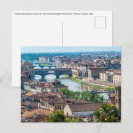 Florens stadsbild - Ponte Vecchio över Arnofloden Vykort