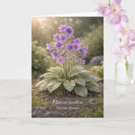 Florens tardiva Den Sene Blommaren Botanisk Kort