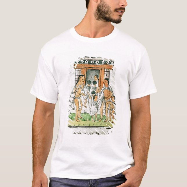 Florentine Codex av Bernardino de Sahagun T-shirt (Framsida)