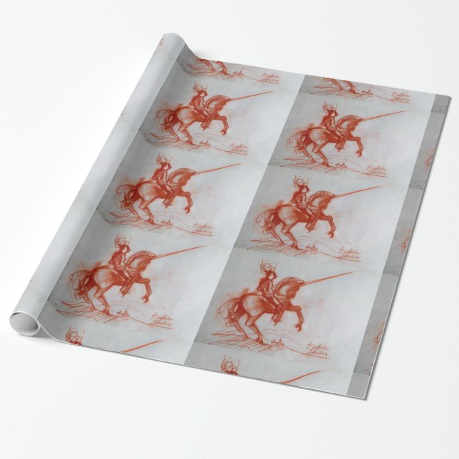 FLORENTINE KNIGHT PÅ HORSEBACK PRESENTPAPPER (Utrullad)