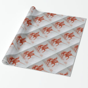 FLORENTINE KNIGHT PÅ HORSEBACK PRESENTPAPPER