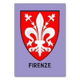 Florentine Lily Coat of Arms Fine Art Bordsnummer