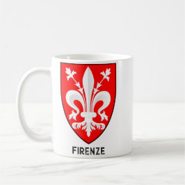 Florentine Lily Coat of Arms Fine Art Kaffemugg