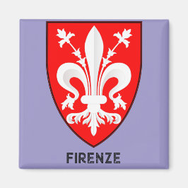 Florentine Lily Coat of Arms Fine Art Magnet