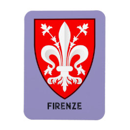 Florentine Lily Coat of Arms Fine Art Magnet