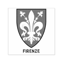 Florentine Lily Coat of Arms Fine Art Självfärgande Stämpel
