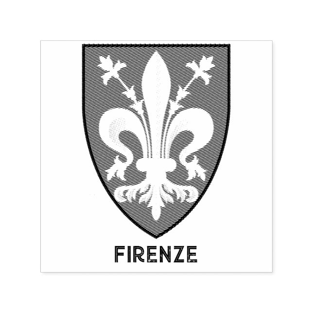 Florentine Lily Coat of Arms Fine Art Självfärgande Stämpel (Design)