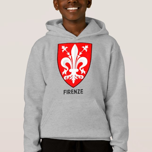 Florentine Lily Coat of Arms Fine Art T Shirt (Framsida)