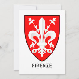 Florentine Lily Coat of Arms Fine Art Tack Kort