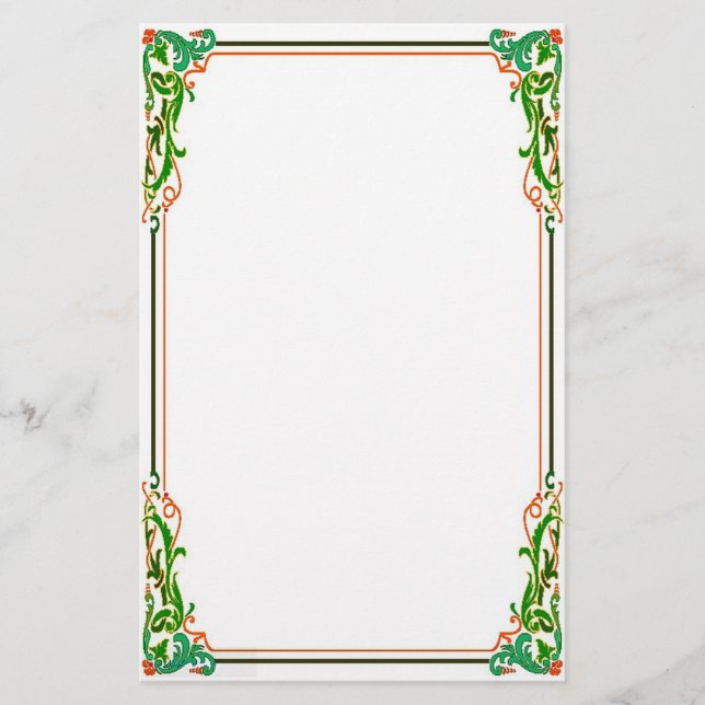 Florentine Moderne stationärt Brevpapper (Framsida)