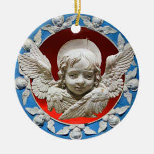 FLORENTINE RENAISSANCE ANGEL JULGRANSPRYDNAD KERAMIK
