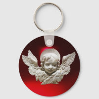 FLORENTINE RENAISSANCE ANGEL,Red Ruby Gem