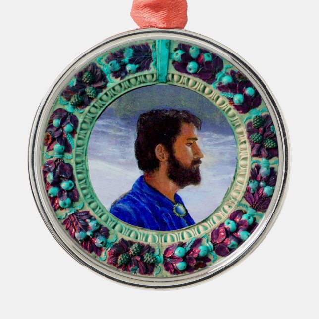 FLORENTINE RENAISSANCE FRUITS Photo Template Julgransprydnad Metall (Framsidan)