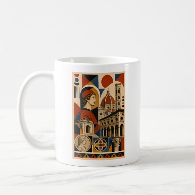 Florentine Renaissance – Geometric Art Mug Kaffemugg (Vänster)