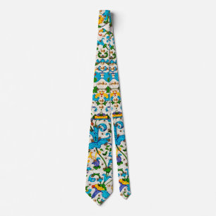 FLORENTINSK RENÄSSANS BLÅ BLOMMÖNSTER, BLOMOR  SLIPS