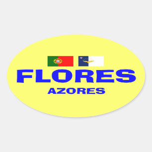 Flores Azores klistermärke