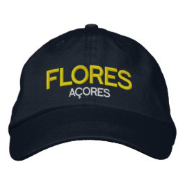 Flores Azres Embroized Hat Broderad Keps