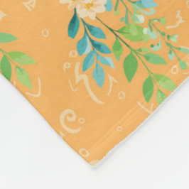 "Flores de Durazno" Fleecefilt