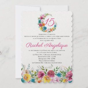 Flores de Mayo Inbjudningar