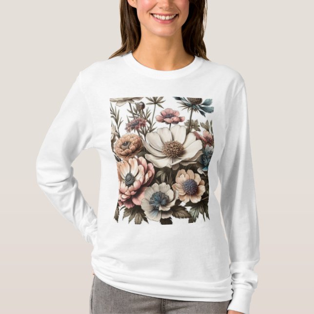 Flores de vitaje t shirt (Framsida)