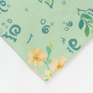 "Flores del campo" Fleecefilt