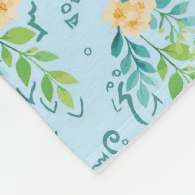 "Flores del cielo" Fleecefilt (Hörn)