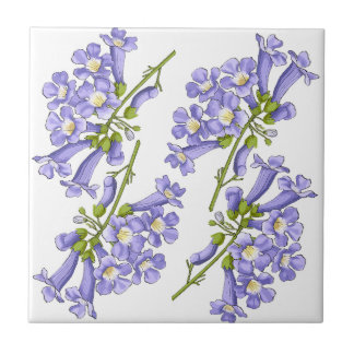 Flores do Brasil jacaranda Kakelplatta