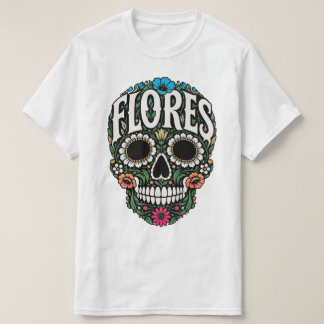 flores efternamn socker skalle t shirt