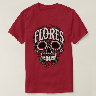 flores efternamn socker skalle t shirt