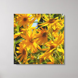 Flores en mi hierbas " blommor i min ogräs " canvastryck