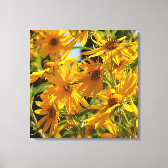 Flores en mi hierbas " blommor i min ogräs " canvastryck (Framsida)