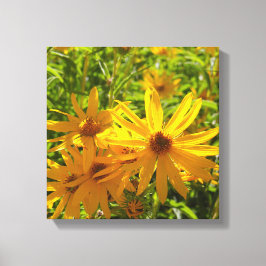 Flores en mi hierbas " blommor i min ogräs " canvastryck