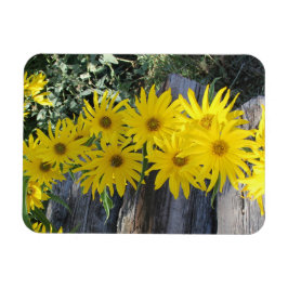 Flores en mi hierbas " blommor i min ogräs " magnet