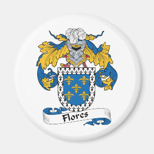 Flores familjvapensköld magnet