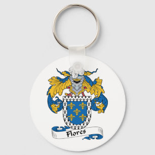 Flores familjvapensköld nyckelring
