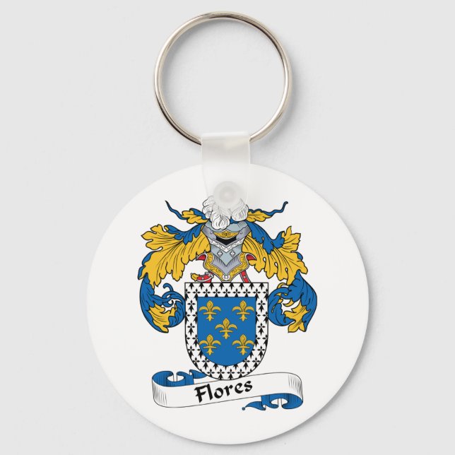 Flores Family Crest Nyckelring (Framsida)
