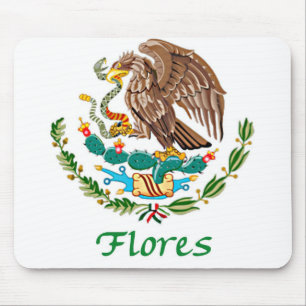 Flores förseglar den mexicanska medborgare musmatta