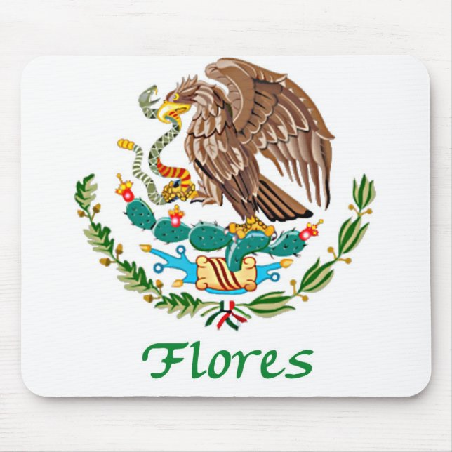 Flores förseglar den mexicanska medborgare musmatta (Framsidan)