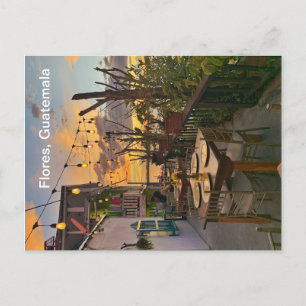 Flores, Guatemala Postcard Vykort