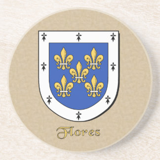 Flores Heraldic Shield Underlägg Sandsten