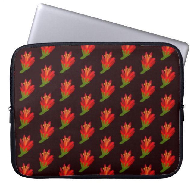 flores rojas laptop fodral (Framsidan)