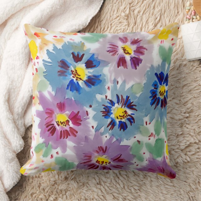 Flores violetas  kudde (Filt)
