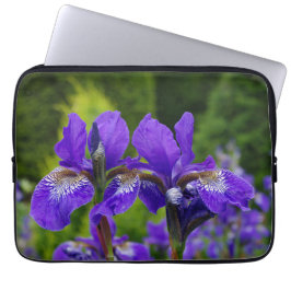 Florfoto av iris sibirica laptop fodral